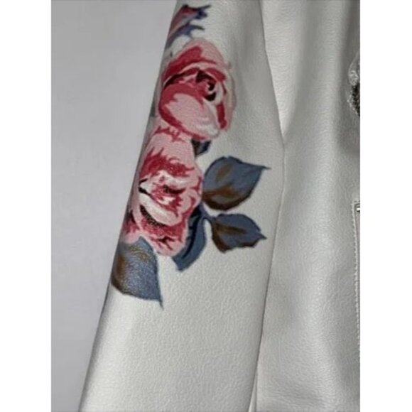 Forever 21 Premium Label Rose Rhinestone Jacket Small - Picture 6 of 11